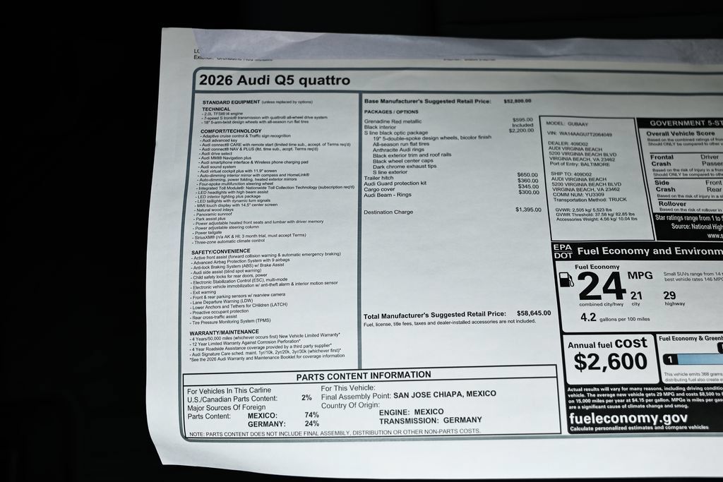 New 2026 Audi Q5 2.0T AWD/4WD image 24