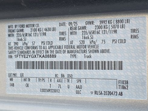 New 2026 Ford Transit 150 Low Roof AWD image 22