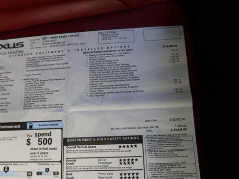 Used 2021 Lexus ES 350 F Sport w/ Accessory Package 2 image 39