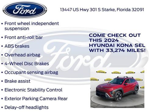 Used 2024 Hyundai Kona SEL FWD image 25