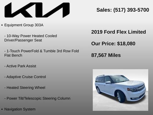 Used 2019 Ford Flex Limited w/ Equipment Group 303A AWD/4WD image 5