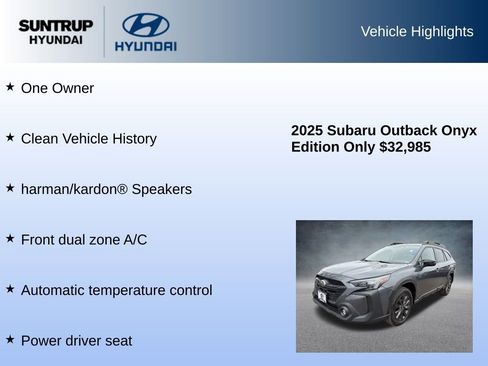 Used 2025 Subaru Outback Onyx Edition image 8