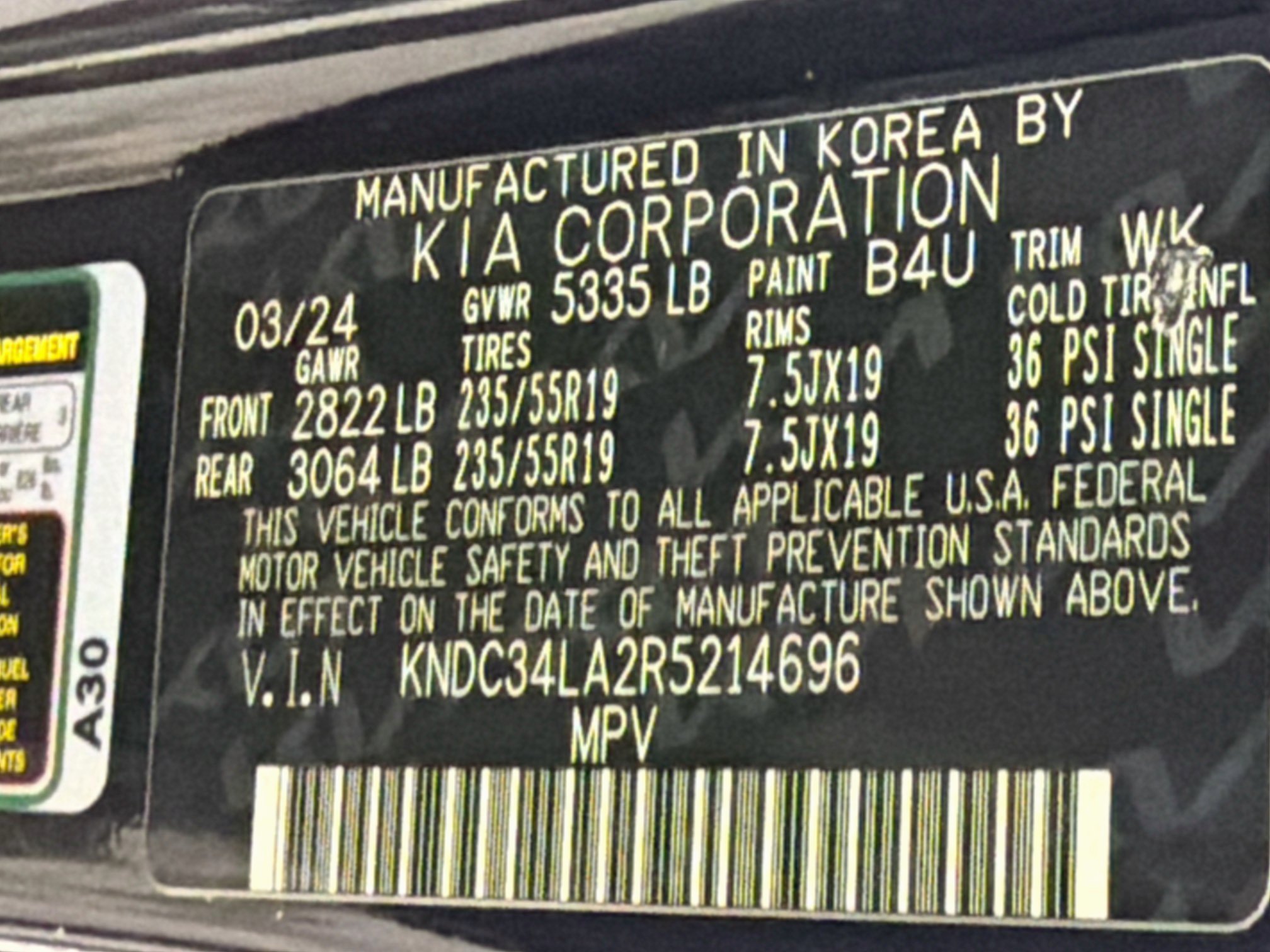 Used 2024 Kia EV6 Light RWD image 12