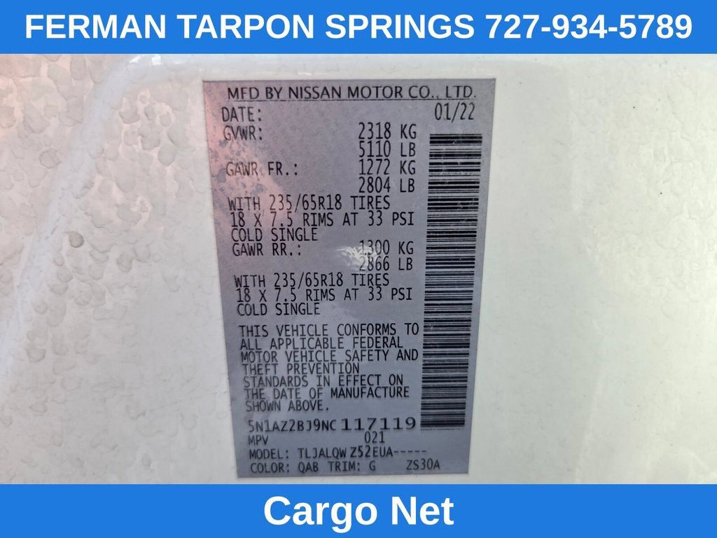 Used 2022 Nissan Murano SV w/ Cargo Package FWD image 23