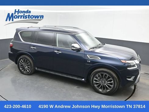 Used 2021 Nissan Armada Platinum w/ Captain's Chairs Package AWD/4WD image 1