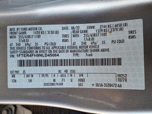 Used 2022 Ford Ranger XLT w/ Equipment Group 302A High image 24