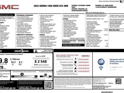 Used 2023 GMC Sierra 1500 AT4 w/ Technology Package image 2