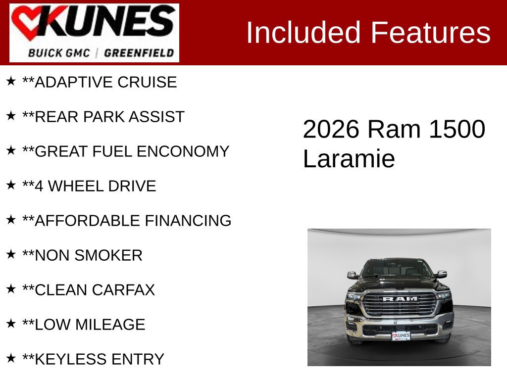 Used 2026 RAM 1500 Laramie AWD/4WD image 3