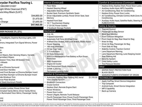 Used 2024 Chrysler Pacifica Touring-L AWD/4WD image 4