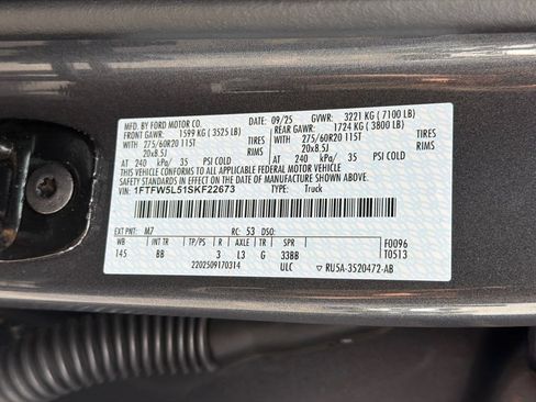 Used 2025 Ford F150 Lariat w/ Equipment Group 501A Mid AWD/4WD image 37