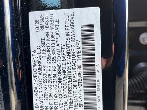 Certified 2026 Honda Pilot EX-L image 9