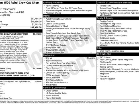 Used 2023 RAM 1500 Rebel w/ Rebel Level 2 Equipment Group AWD/4WD image 43