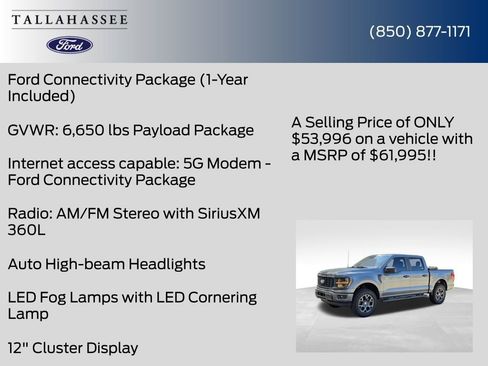 New 2026 Ford F150 STX w/ Equipment Group 200A AWD/4WD image 24
