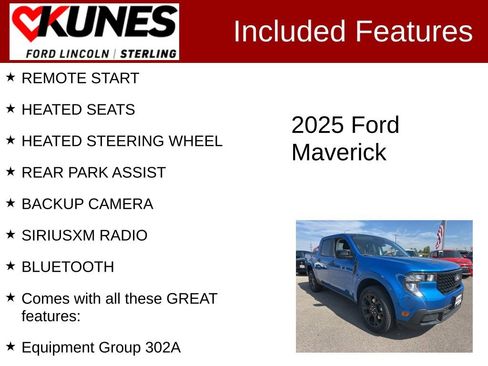 New 2025 Ford Maverick XLT w/ XLT Luxury Package image 3