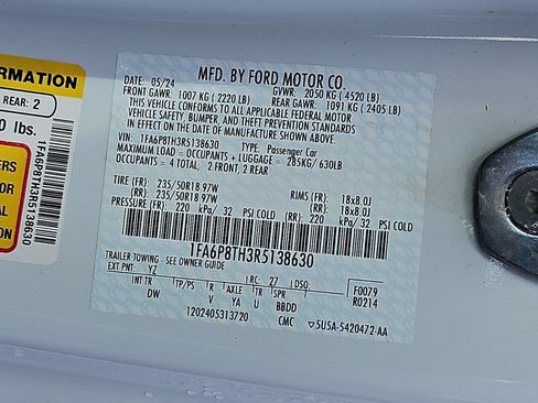 Used 2024 Ford Mustang Coupe RWD image 26