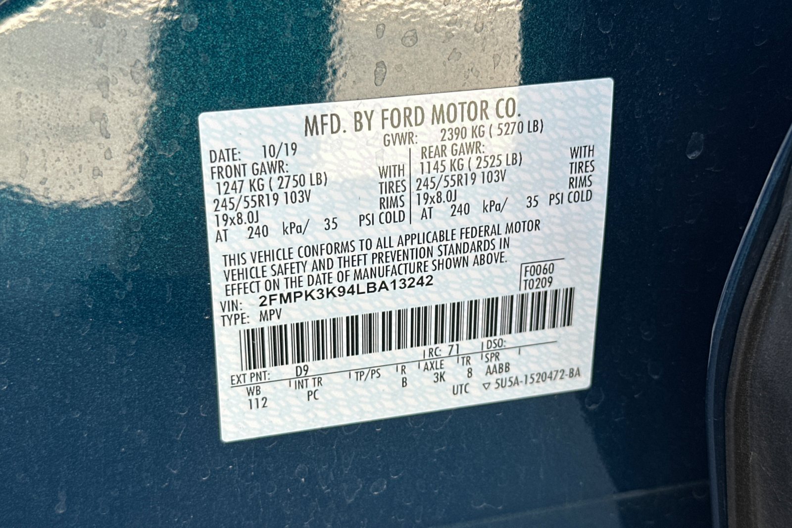 Used 2020 Ford Edge Titanium FWD image 55
