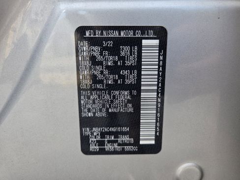 Used 2022 Nissan Armada SV w/ Cargo Package RWD image 18