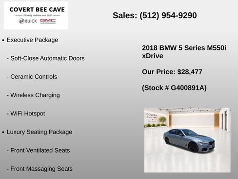 Used 2018 BMW M550i xDrive AWD/4WD image 13