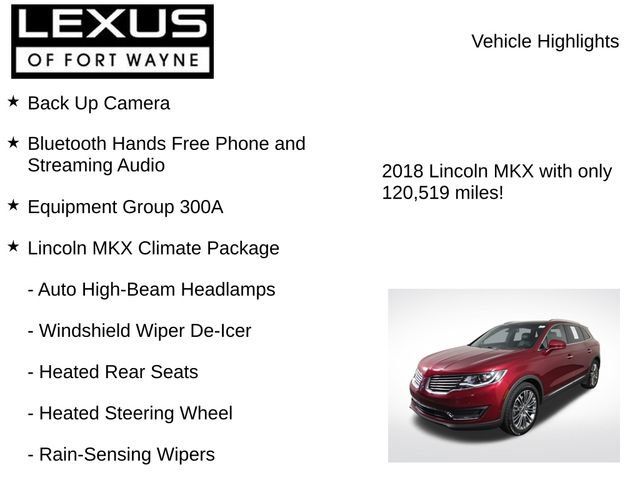 Used 2018 Lincoln MKX Reserve w/ Driver Assistance Package AWD/4WD image 8
