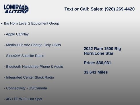 Used 2022 RAM 1500 Big Horn AWD/4WD image 9