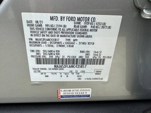 Certified 2021 Ford EcoSport S AWD/4WD image 30