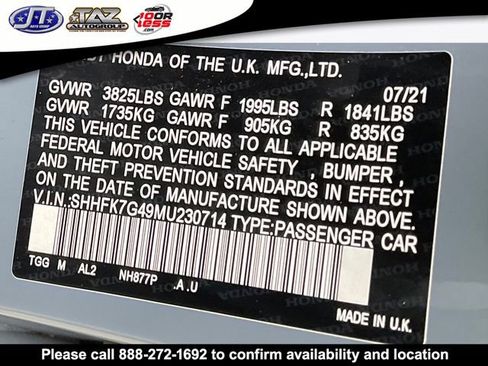 Used 2021 Honda Civic Sport image 16