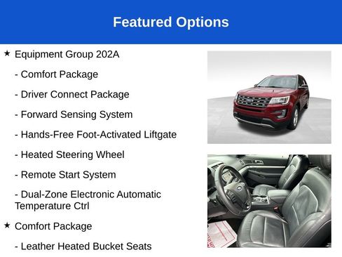 Used 2017 Ford Explorer XLT w/ Equipment Group 202A AWD/4WD image 3
