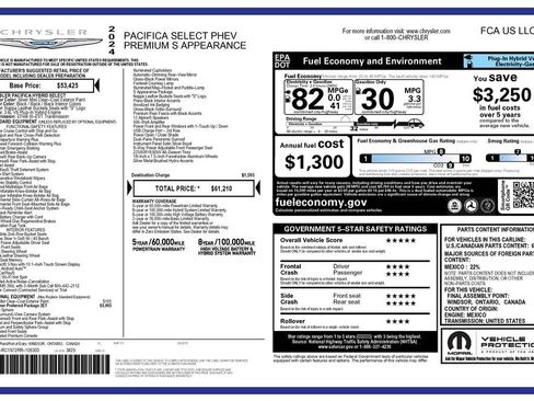 Used 2024 Chrysler Pacifica Premium image 2