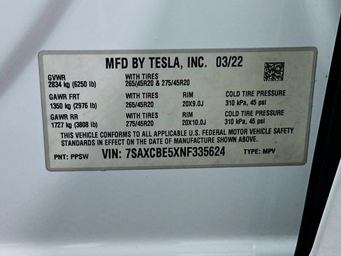 Used 2022 Tesla Model X AWD/4WD image 33