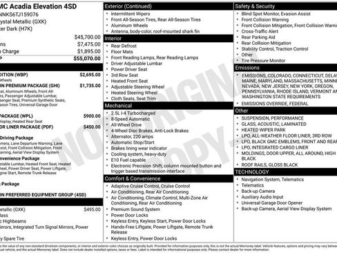 New 2026 GMC Acadia Elevation w/ Black Edition image 35