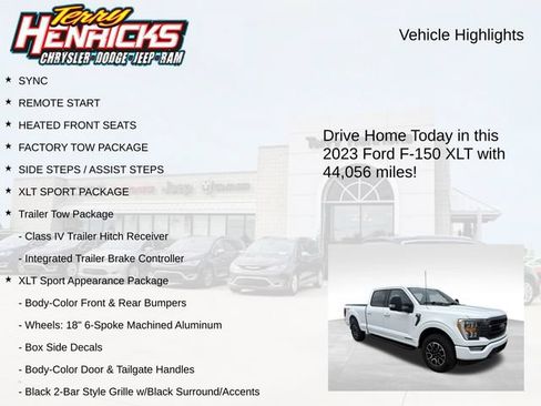 Used 2023 Ford F150 XLT w/ Equipment Group 302A High AWD/4WD image 4