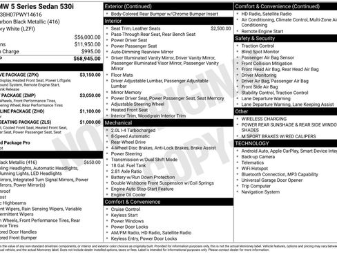 Used 2023 BMW 530i w/ Executive Package RWD image 45