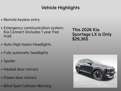 New 2026 Kia Sportage LX w/ LX Convenience Package image 10