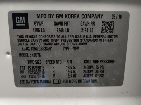 Used 2016 Buick Encore Sport Touring image 33