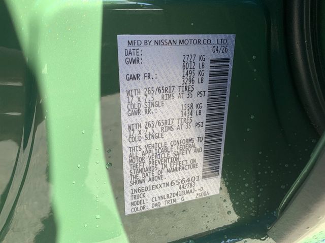 New 2026 Nissan Frontier SV w/ All-Weather Content Package AWD/4WD image 31