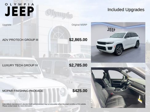 New 2025 Jeep Grand Cherokee Overland w/ Adv Protech Group III image 4