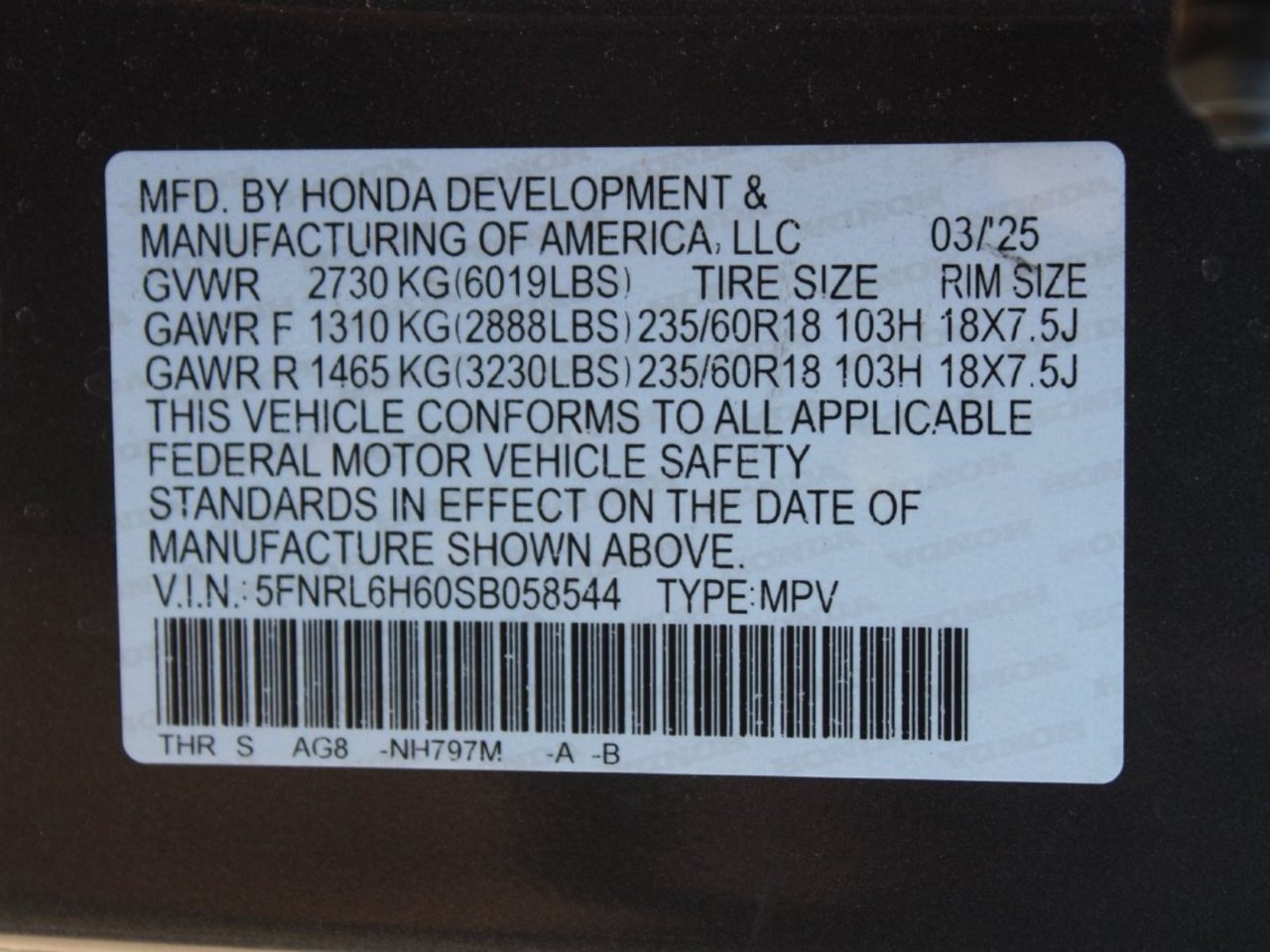 Used 2025 Honda Odyssey EX-L image 34