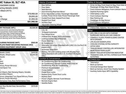 Used 2024 GMC Yukon XL SLT w/ SLT Luxury Package image 36