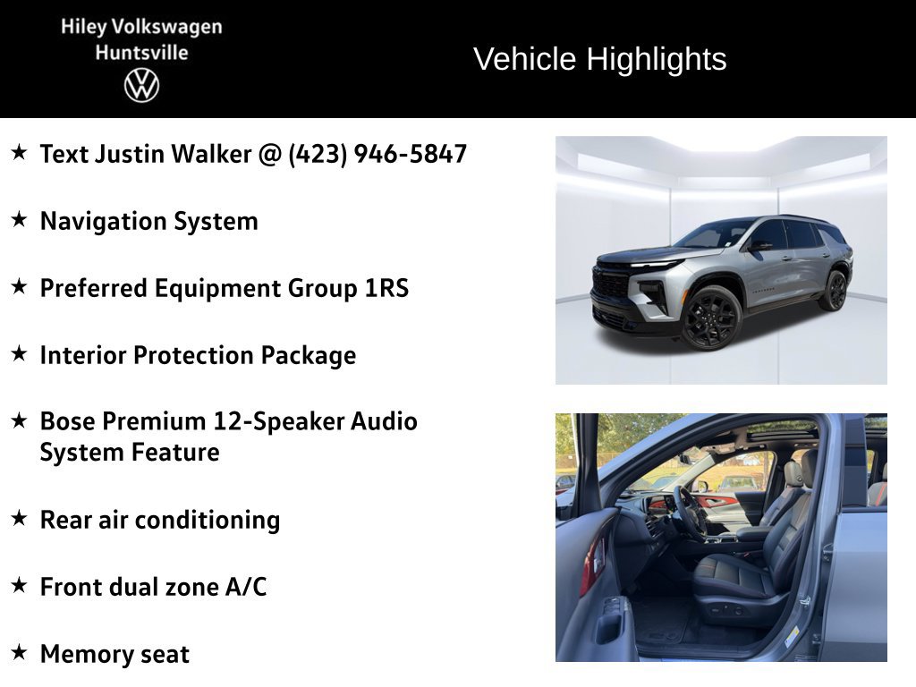 Used 2026 Chevrolet Traverse RS FWD image 6
