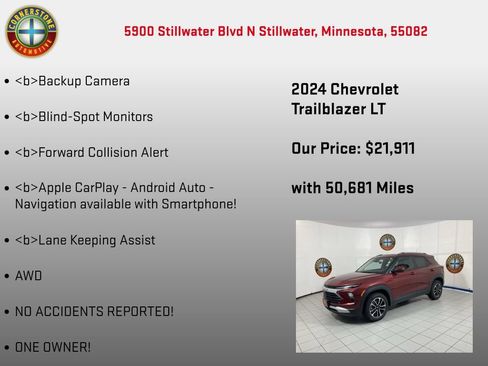 Used 2024 Chevrolet TrailBlazer LT AWD/4WD image 5