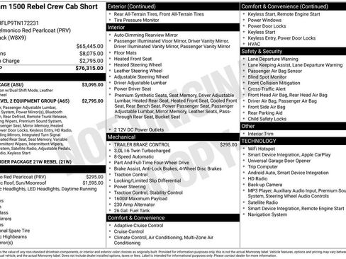 Used 2026 RAM 1500 Rebel w/ G/T Package AWD/4WD image 25