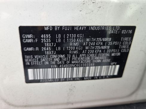 Used 2016 Subaru Outback 2.5i Limited AWD/4WD image 19