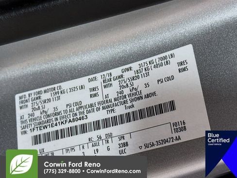 Used 2019 Ford F150 Lariat w/ Equipment Group 502A Luxury AWD/4WD image 36