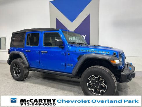Used 2021 Jeep Wrangler Unlimited Rubicon 4xe w/ Steel Bumper Group image 3