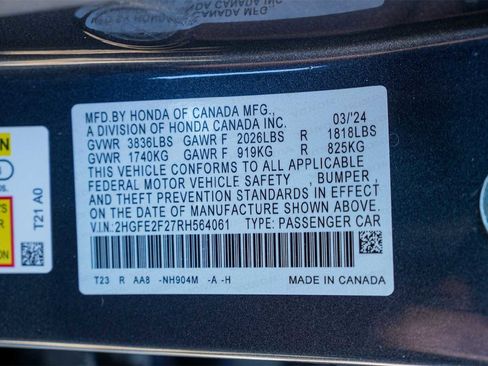 Certified 2024 Honda Civic LX image 30