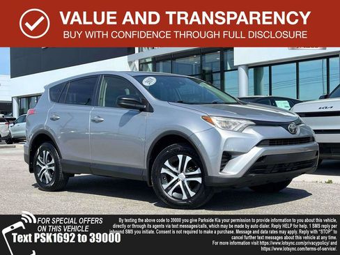 Used 2018 Toyota RAV4 LE w/ All Weather Liner Package AWD/4WD image 1