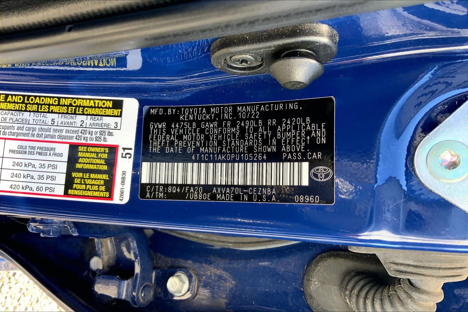 Used 2023 Toyota Camry LE FWD image 36
