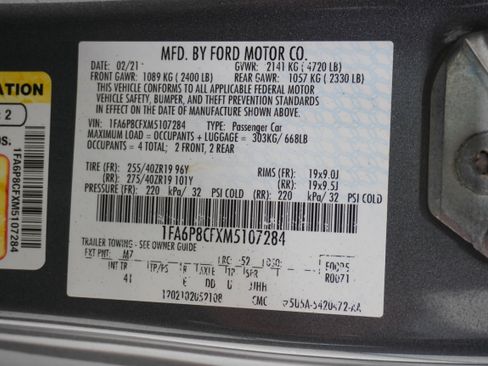 Used 2021 Ford Mustang GT Premium w/ GT Performance Package RWD image 32