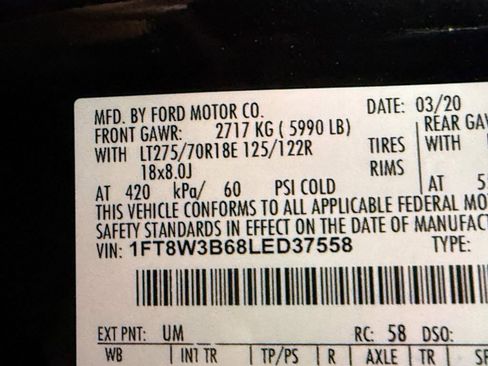 Used 2020 Ford F350 Lariat w/ Lariat Ultimate Package image 55