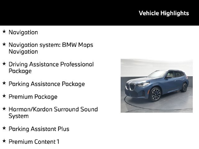 Used 2025 BMW X3 M50 w/ Premium Package AWD/4WD image 5